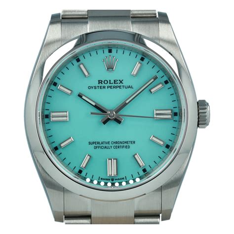 teal face rolex|Rolex oyster perpetual 36 mm.